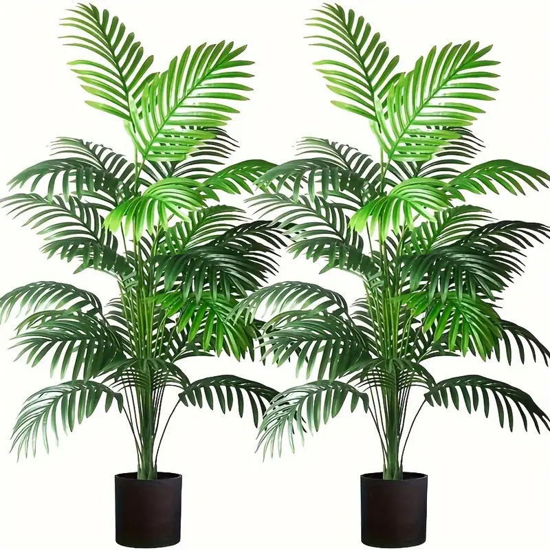 Dracaena Marginata - 24-листья пальмы Areca, искусственные растения, деревья