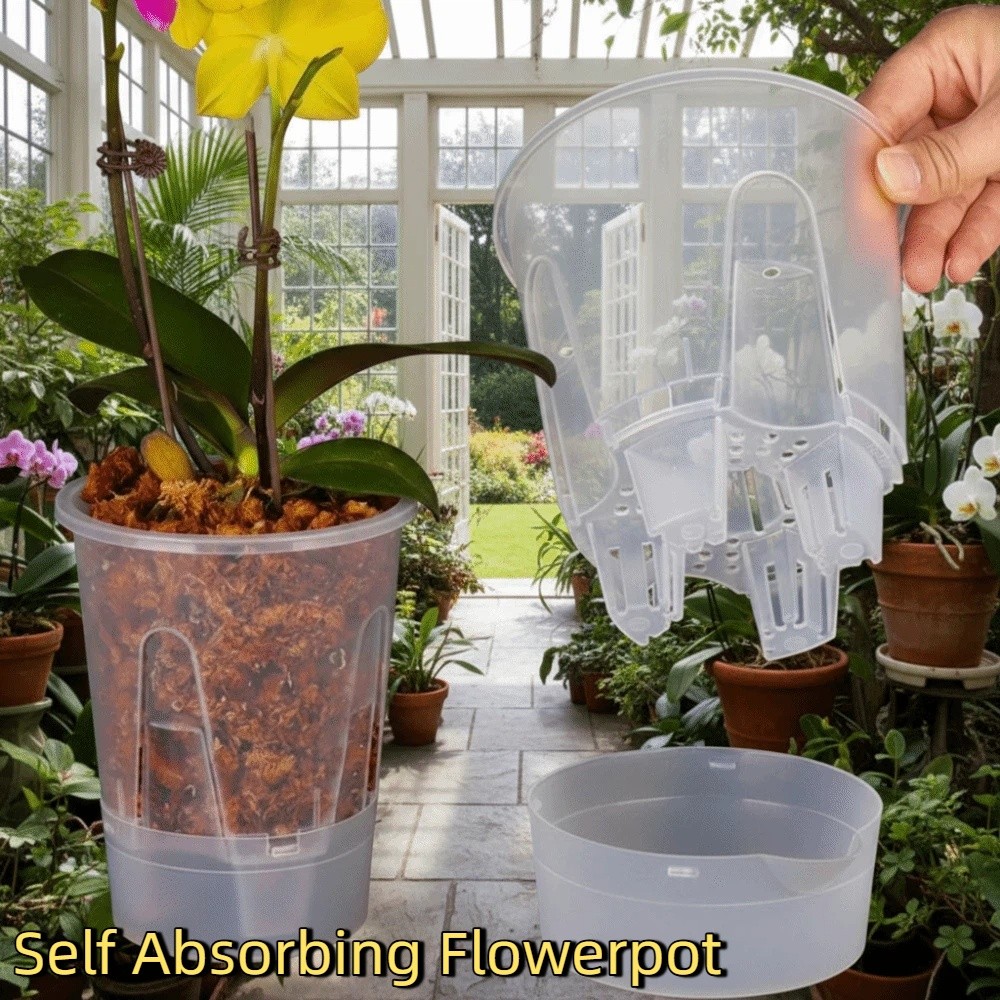 Aloe Vera Pot - Пластиковый самополивающийся цветочный горшок с накопителем