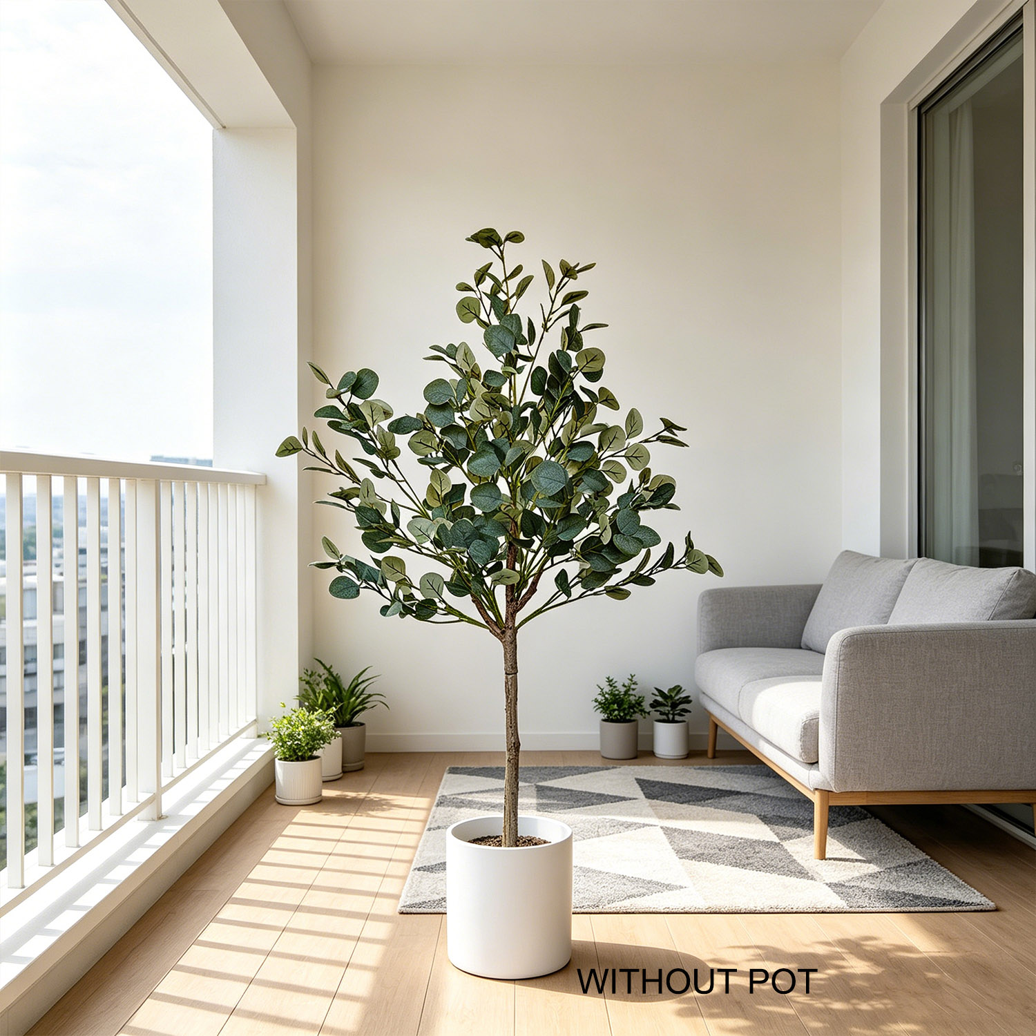 Dracaena Marginata - Искусственное растение эвкалипт высотой 140 см,