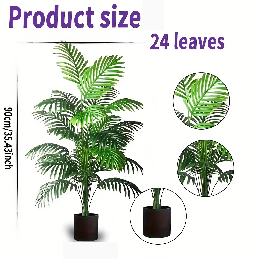 24-листья пальмы Areca, искусс – обзор и цена Dracaena Marginata
